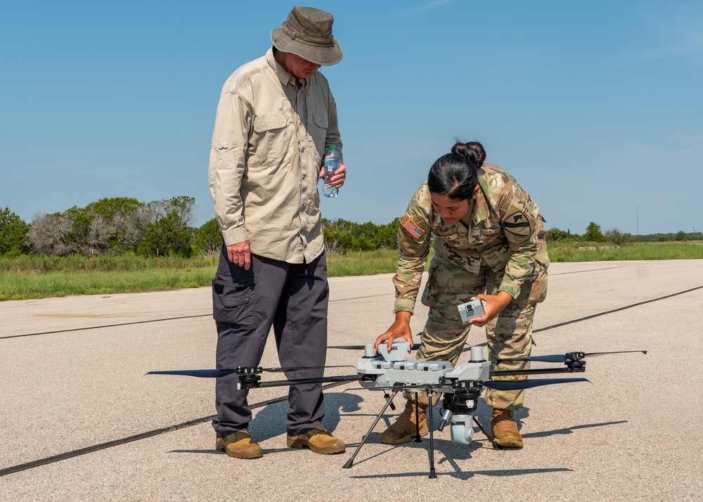 First Team trains on C100 drone
