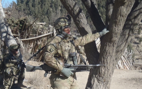 Soldiers scanning the terrain