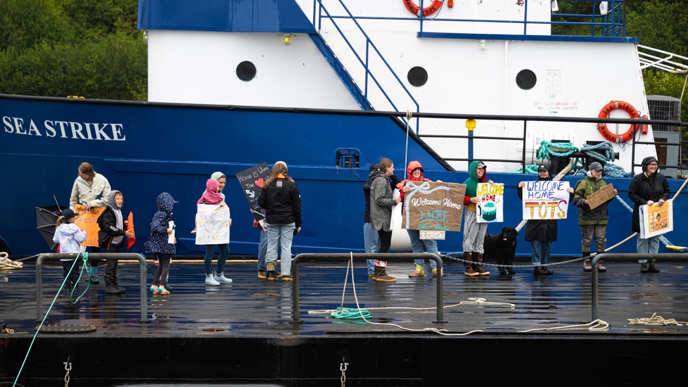 Coast Guard Cutter Frederick Mann (WPC 1160) arrives in Kodiak, Alaska