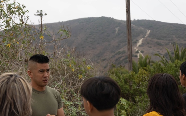 1st CEB places two crosses on First Sergeant’s Hill during memorial hike to honor Lance Cpl. Aguilera, Lance Cpl. Gamino