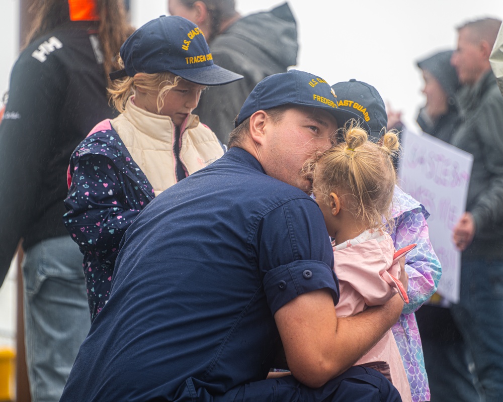 Coast Guard Cutter Frederick Mann (WPC 1160) arrives in Kodiak, Alaska