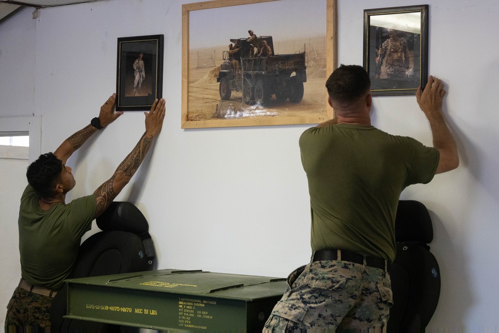 1st CEB places two crosses on First Sergeant’s Hill during memorial hike to honor Lance Cpl. Aguilera, Lance Cpl. Gamino