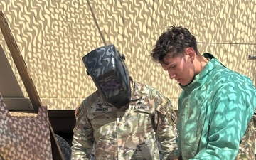 Command Sgt. Major Johnson visits JTF-SB Soldiers at Fort Bliss