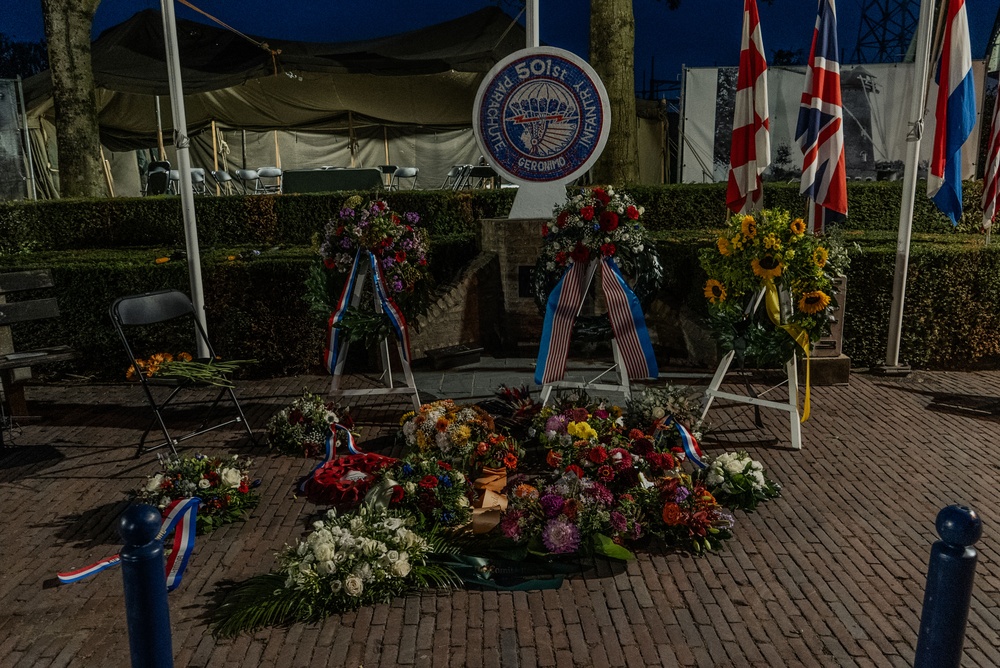 Screaming Eagles Attend Flags For Freedom Followed by a Commemoration in Eerde for the 501st Parachute Infantry Regiment as a part of Operation Market Garden 81