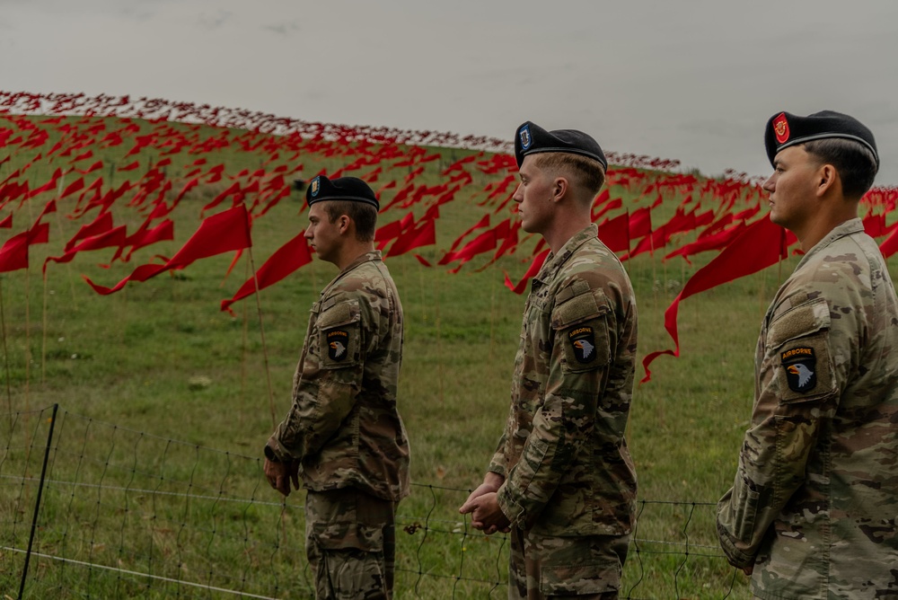 Screaming Eagles Attend Flags For Freedom Followed by a Commemoration in Eerde for the 501st Parachute Infantry Regiment as a part of Operation Market Garden 81