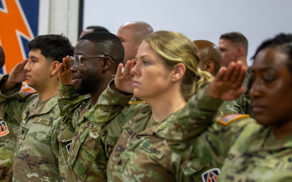 Detachment 38, 335 Signal Command (T) Departure ceremony