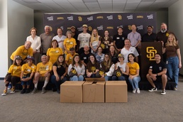 From Petco Park to the Pacific: San Diego Padres prepare care packages for VMFA-232