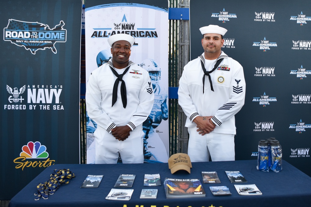 Navy All-American Bowl “Road to the Dome” tour at Folsom High School