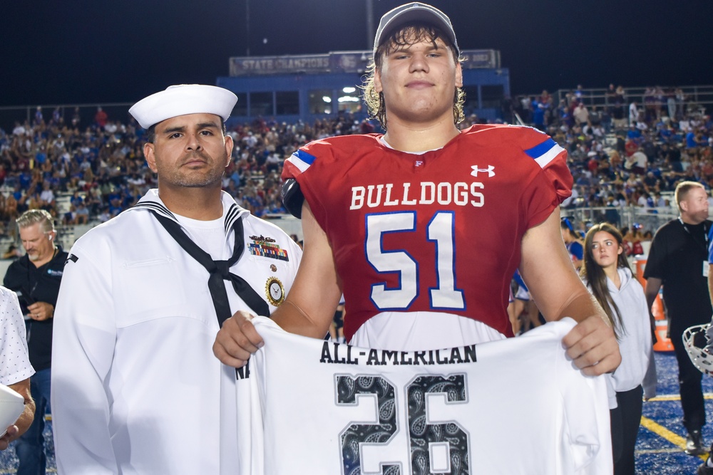 Navy All-American Bowl “Road to the Dome” tour at Folsom High School