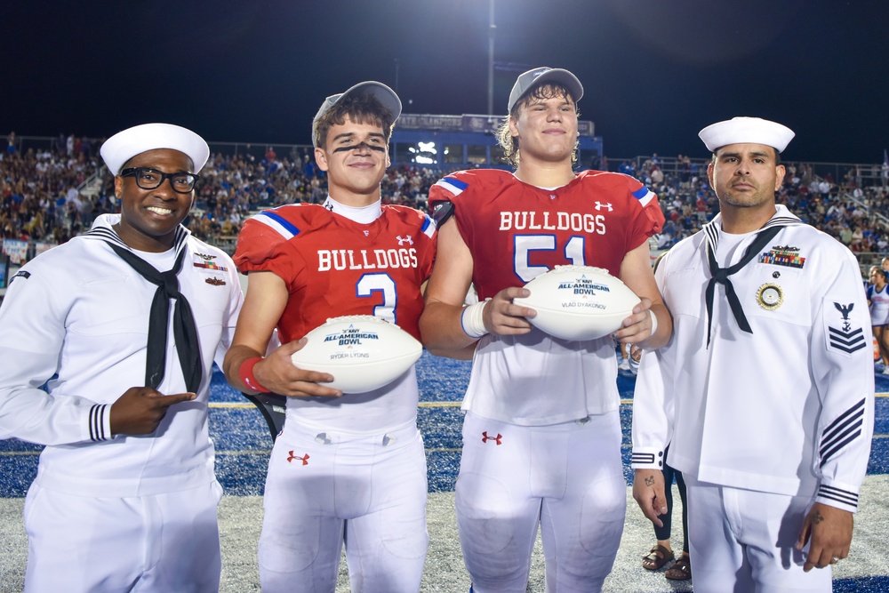 Navy All-American Bowl “Road to the Dome” tour at Folsom High School