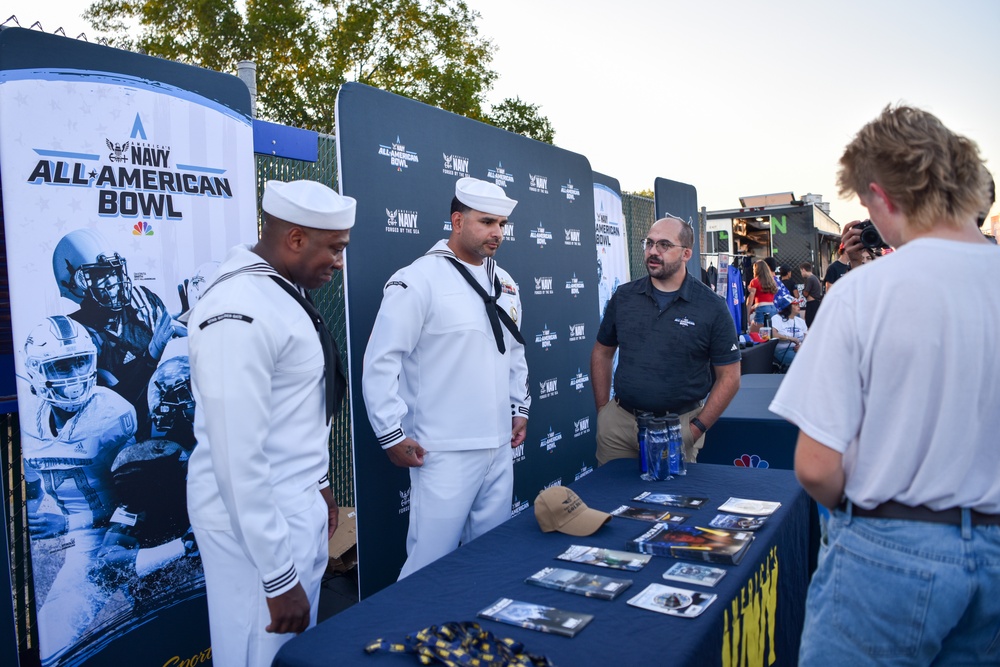 Navy All-American Bowl “Road to the Dome” tour at Folsom High School