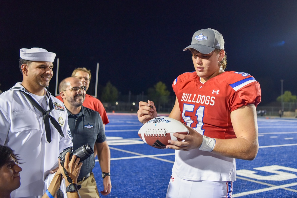 Navy All-American Bowl “Road to the Dome” tour at Folsom High School