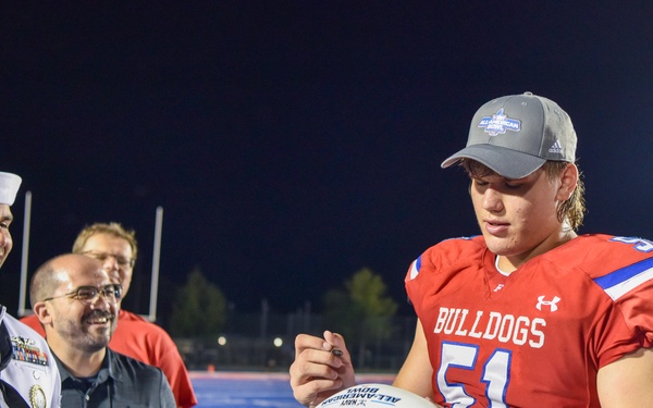 Navy All-American Bowl “Road to the Dome” tour at Folsom High School