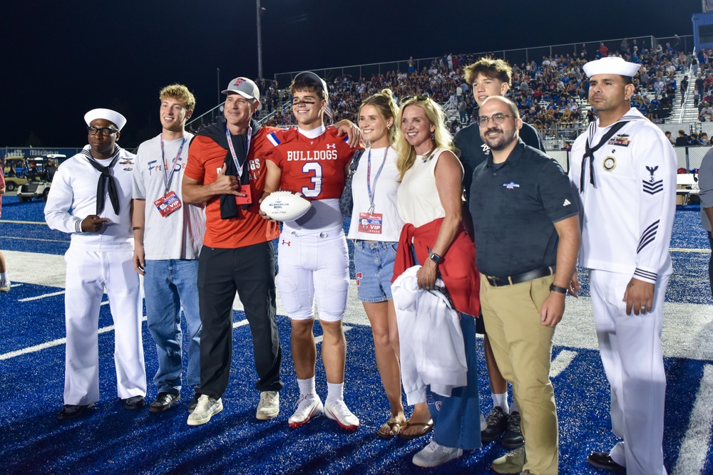 Navy All-American Bowl “Road to the Dome” tour at Folsom High School
