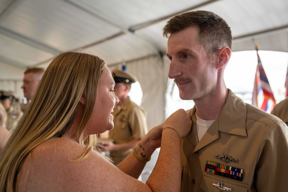 COMSUBPAC Holds Chief Pinning Ceremony aboard Battleship Missouri Memorial