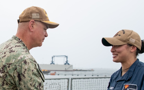 SWOBOSS visits USS Paul Hamilton
