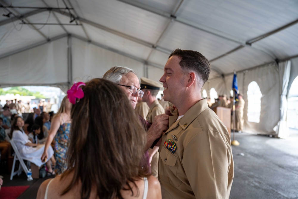 COMSUBPAC Holds Chief Pinning Ceremony aboard Battleship Missouri Memorial