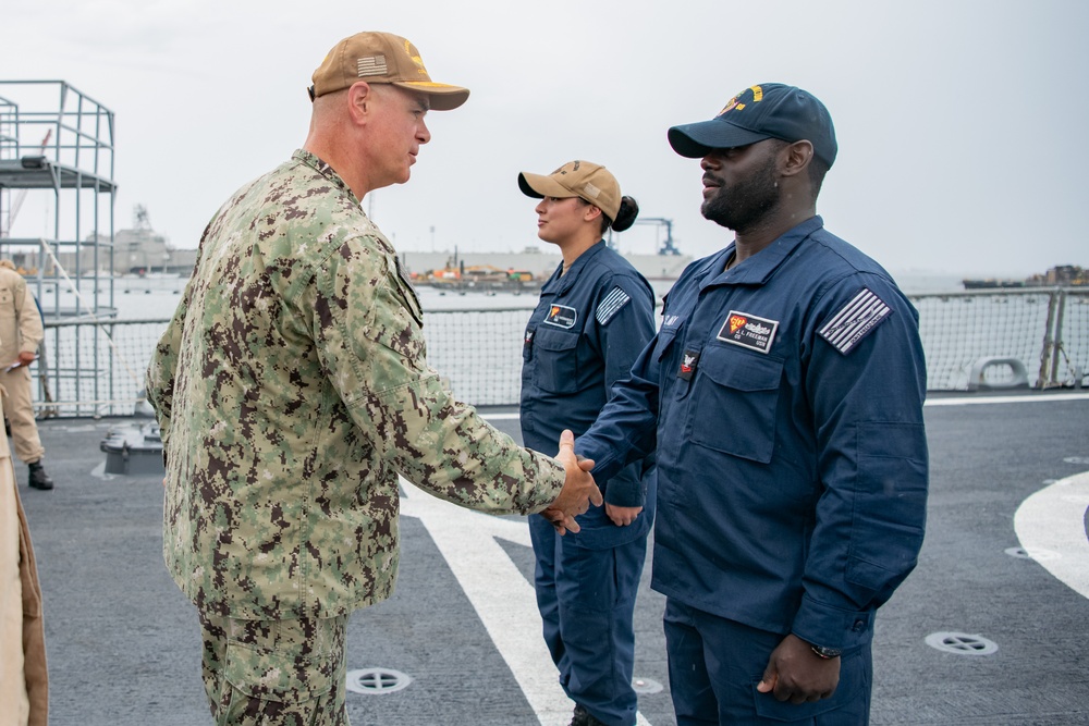 SWOBOSS visits USS Paul Hamilton