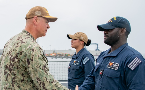 SWOBOSS visits USS Paul Hamilton
