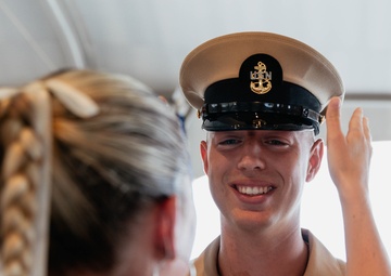 COMSUBPAC Holds Chief Pinning Ceremony aboard Battleship Missouri Memorial