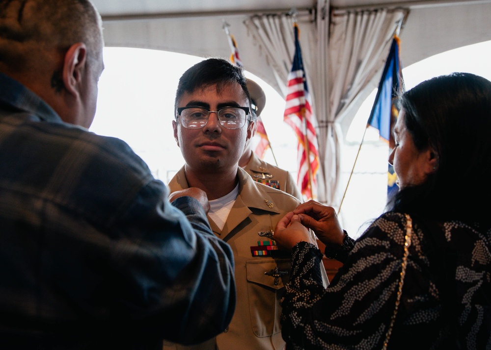 COMSUBPAC Holds Chief Pinning Ceremony aboard Battleship Missouri Memorial