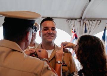 COMSUBPAC Holds Chief Pinning Ceremony aboard Battleship Missouri Memorial