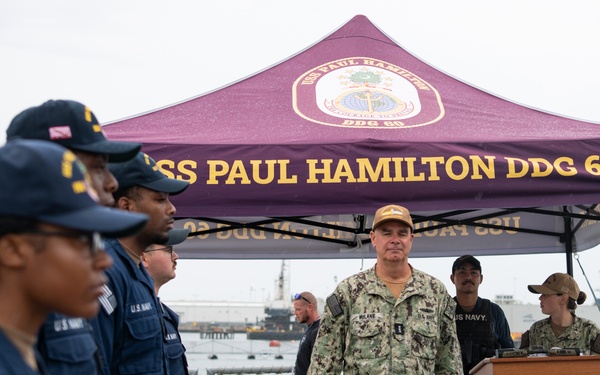 SWOBOSS visits USS Paul Hamilton
