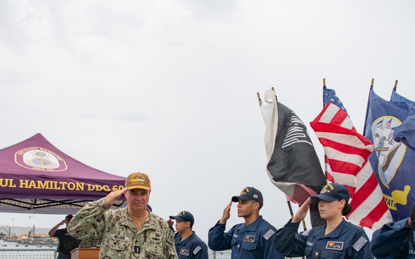 SWOBOSS visits USS Paul Hamilton