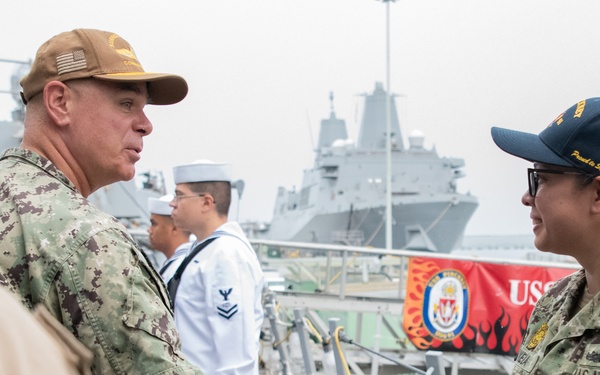 SWOBOSS visits USS Pinckney