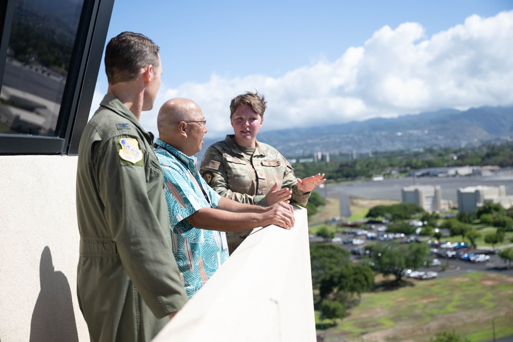 Hawaii Department of Transportation tours Hickam Field