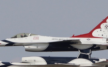 U.S. Air Force Thunderbirds perform at the 2025 Joint Base Andrews Air Show