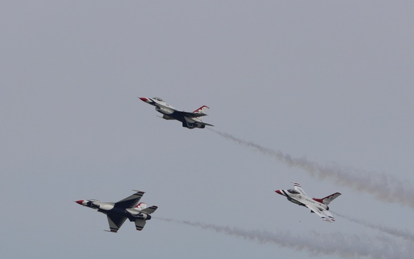 U.S. Air Force Thunderbirds perform at the 2025 Joint Base Andrews Air Show