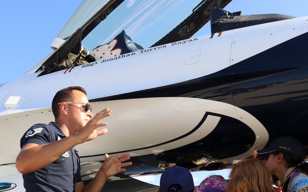 U.S. Air Force Thunderbirds perform at the 2025 Joint Base Andrews Air Show