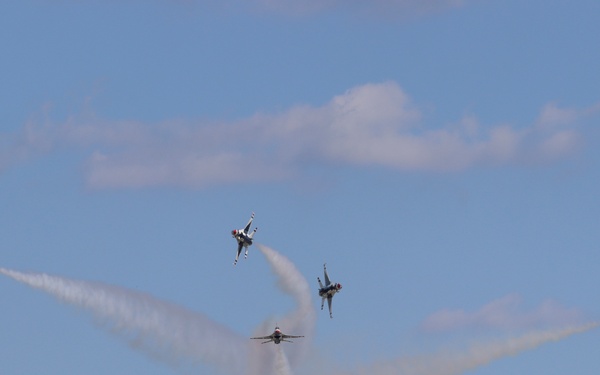 U.S. Air Force Thunderbirds perform at the 2025 Joint Base Andrews Air Show