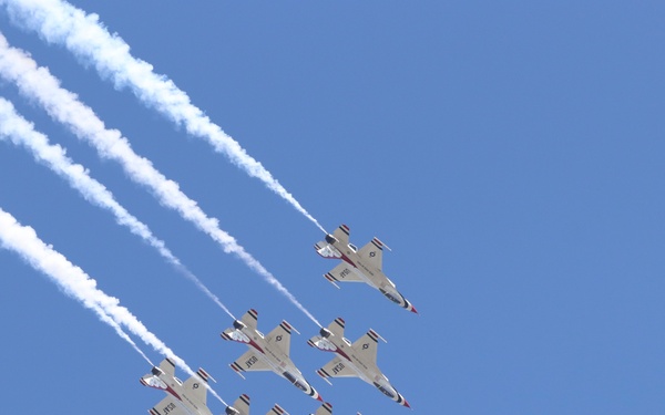 U.S. Air Force Thunderbirds perform at the 2025 Joint Base Andrews Air Show