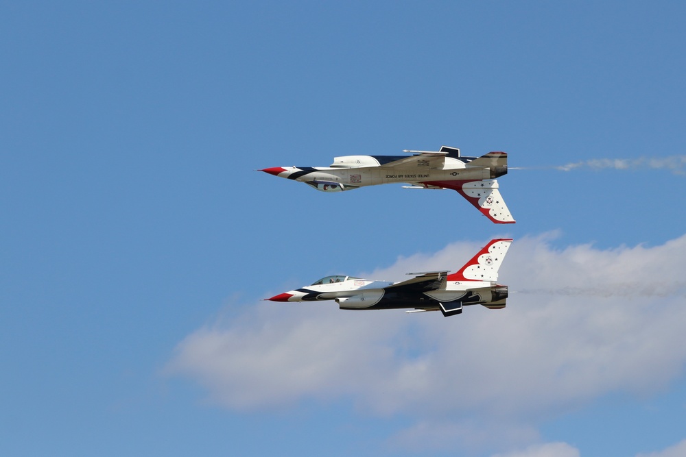 U.S. Air Force Thunderbirds perform at the 2025 Joint Base Andrews Air Show