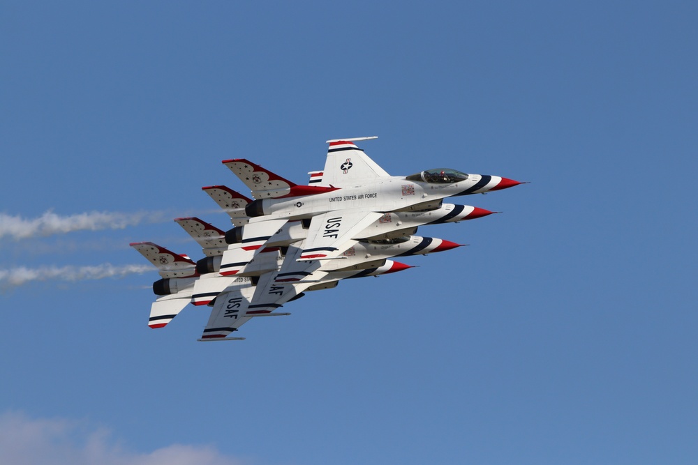 U.S. Air Force Thunderbirds perform at the 2025 Joint Base Andrews Air Show