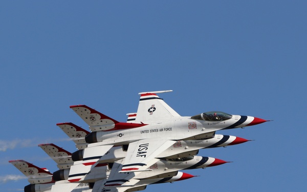 U.S. Air Force Thunderbirds perform at the 2025 Joint Base Andrews Air Show