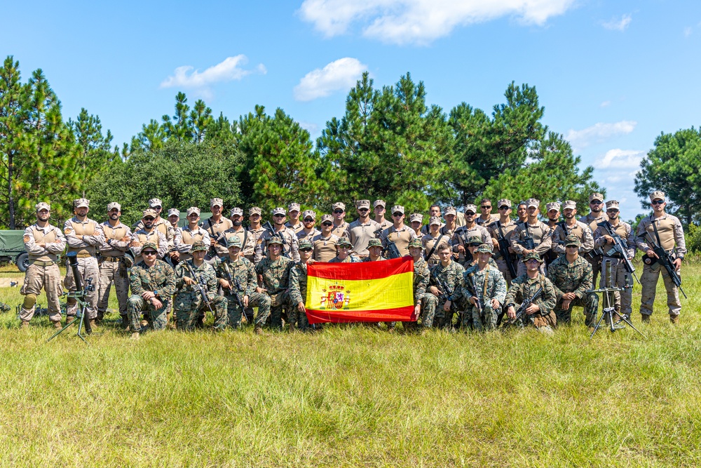 UNITAS 2025: US Marines Conduct Machine Gun and Mortars Range with Spanish Marines