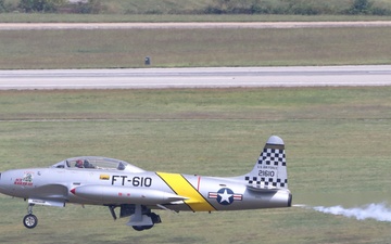 T-33A Shooting Star Acemaker soars during the 2025 Joint Base Andrews Air Show