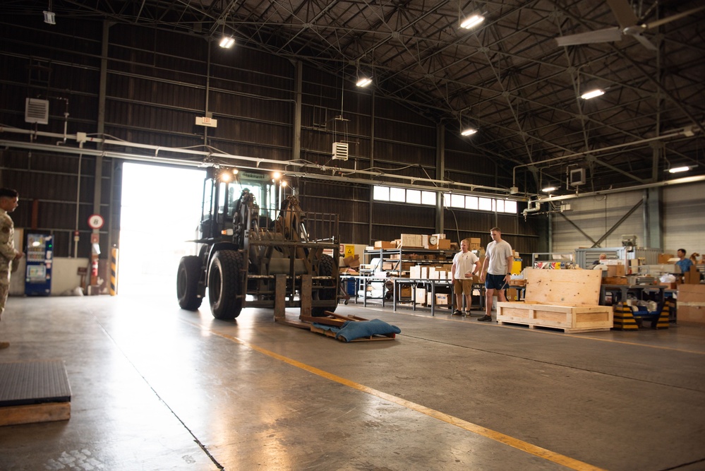 374 LRS outbound cargo section moves history