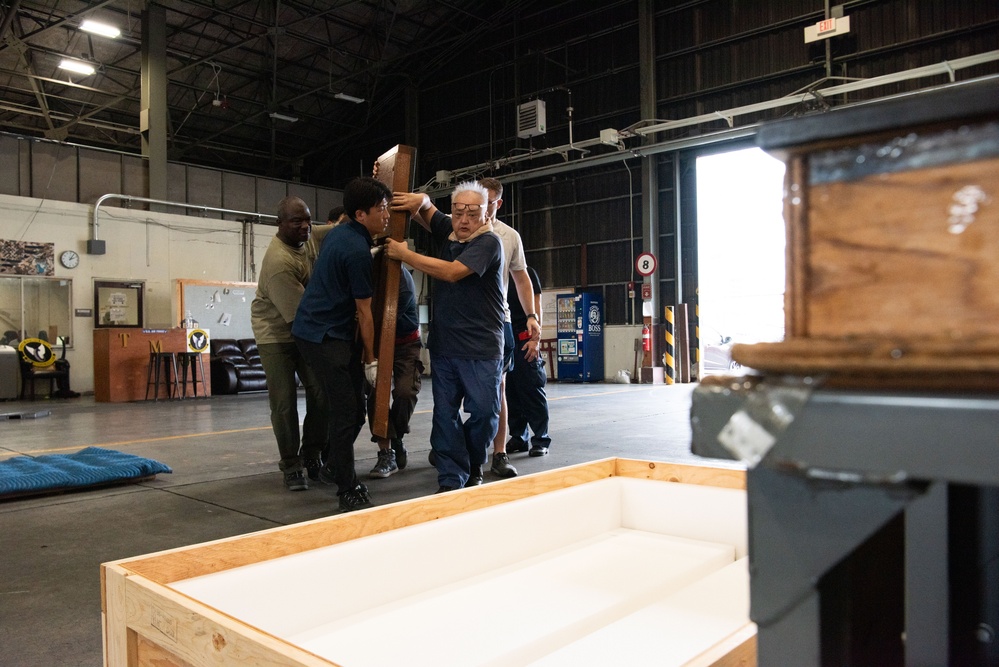 374 LRS outbound cargo section moves history