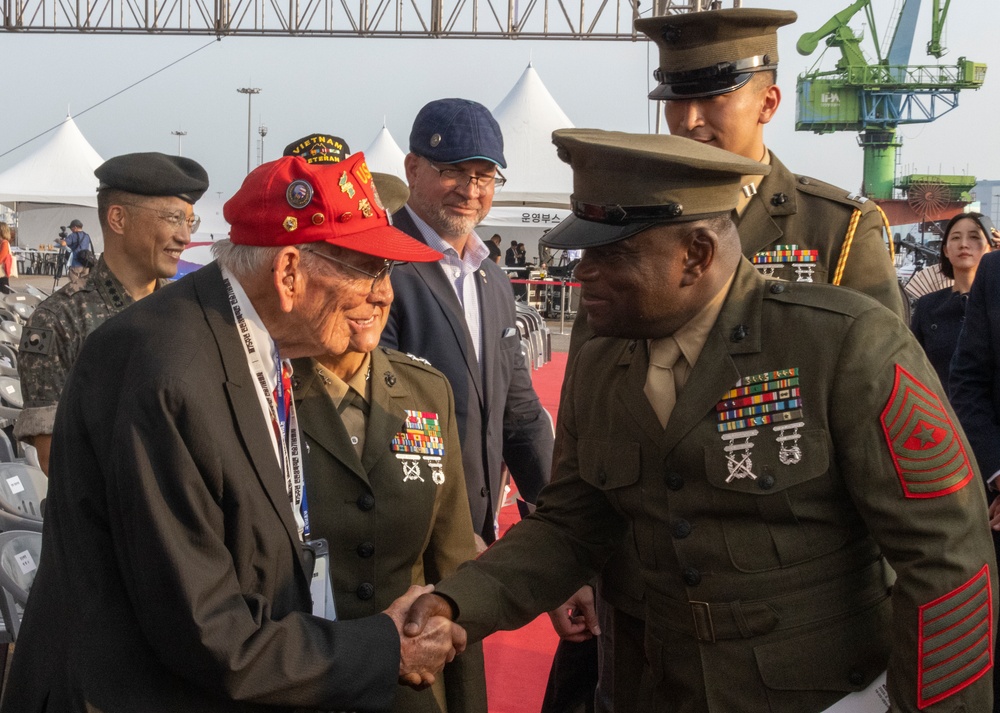 MARFORK Marines attend 75th Anniversary of the Incheon Landing Ceremony