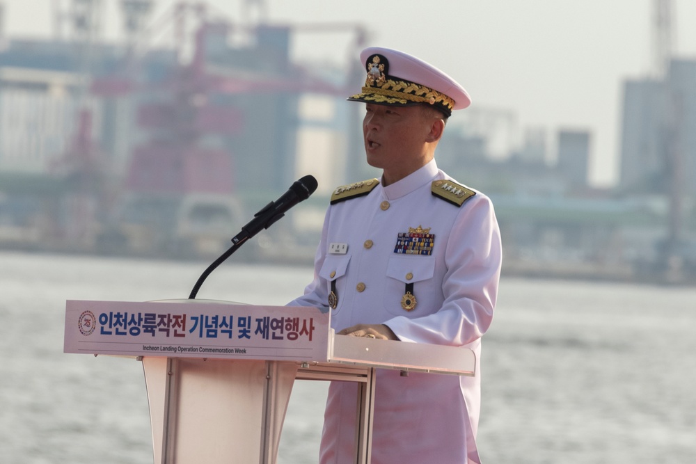 MARFORK Marines attend 75th Anniversary of the Incheon Landing Ceremony