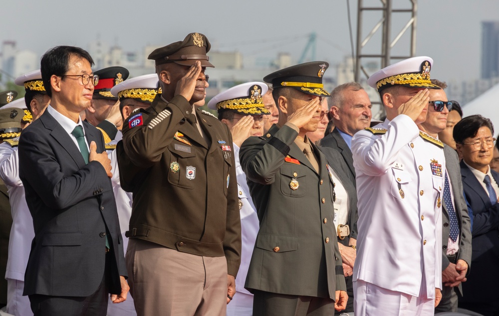 MARFORK Marines attend 75th Anniversary of the Incheon Landing Ceremony
