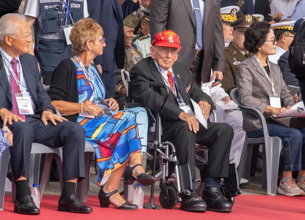 MARFORK Marines attend 75th Anniversary of the Incheon Landing Ceremony