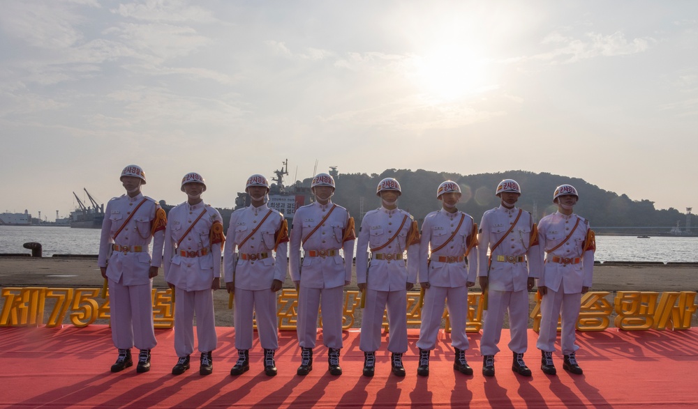 MARFORK Marines attend 75th Anniversary of the Incheon Landing Ceremony