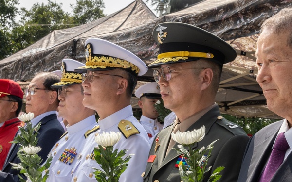 MARFORK Marines participate in Floral Tribute honoring 75th Anniversary of the Incheon Landing