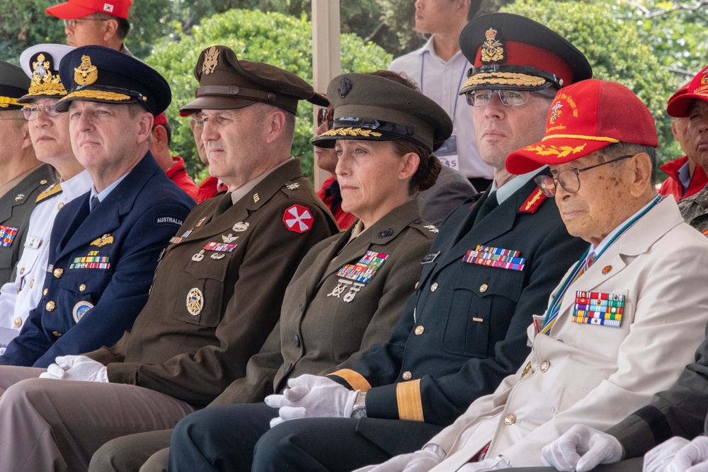 MARFORK Marines participate in Floral Tribute honoring 75th Anniversary of the Incheon Landing