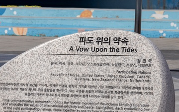 MARFORK attends the Monument Reveal honoring the Incheon Landing